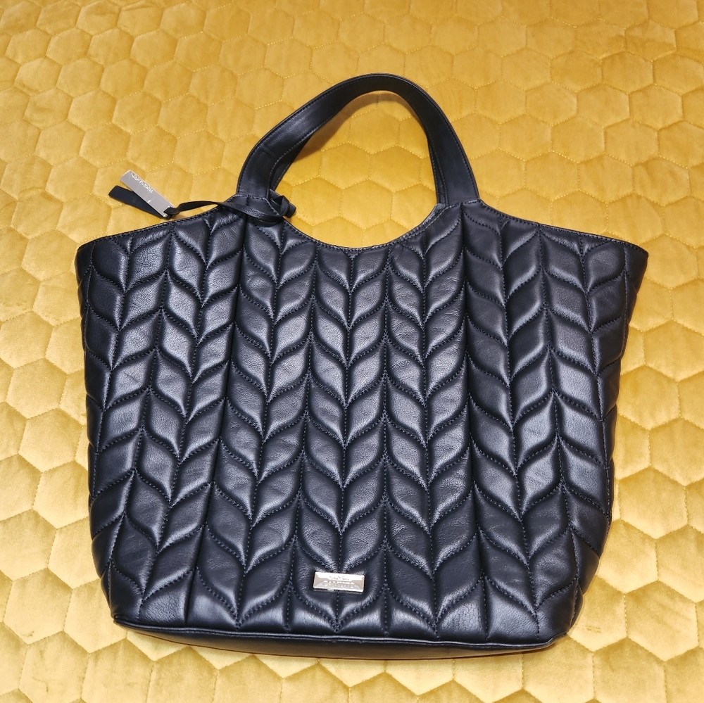 Vince Camuto Quilted Leather Tote
